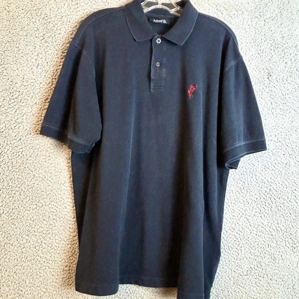 Vintage Ashworth Polo Shirt Golf Short Sleeve Mens Size Large
